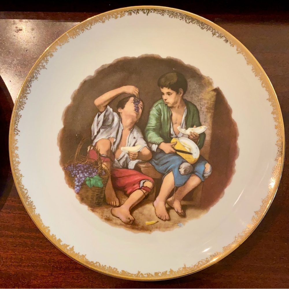 Set of FOUR Vintage Bavarian Winterling 10" Decorative Plates